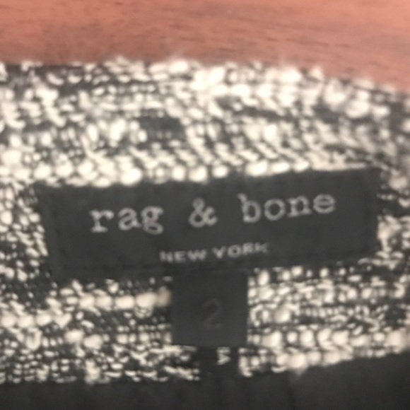 Rag & bone black and white mini skirt size 2 - Picture 2 of 3